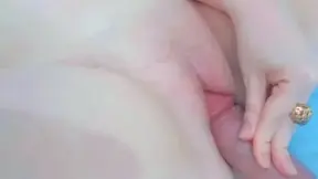 JUST THE TIP! It won't go any further into the tight pussy