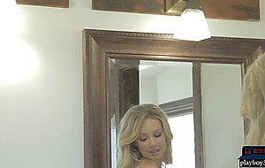 Amazing curves MILF Tiffany Toth stripping and flirting