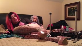 Femboy and Trans Woman Using Fucking Machine - Compilation 3