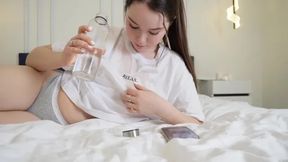 Wet Stepsister Rides Cock Until Creampie