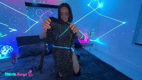 midnight can wait as christina sage takes over this neon hookup!