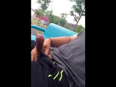 Public Masturbation Caught on Tape