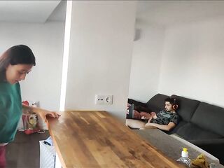 caught my stepdad masturbating and I did the same, anal masturbation and double penetration on the k