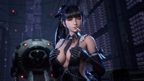 Cyberpunk Seduction: Full Nudity, Smoking & A Messy Peeing Climax [3D]