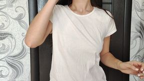 Stepson noticed stepmother's wet T-shirt