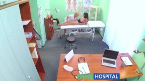 Mischel Lee - Busty Beautiful Patient Has Her Big Breasts Oiled And Examine