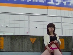 Outdoor Flashing with Japanese Crossdresser