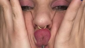 stretching my face