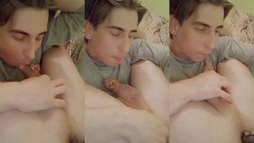 julia porn loves to do autofellatio and cum in her own mouth. awsome hot self-sucking!