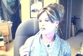 Me in Updo Looks N Smoking for You of Course......