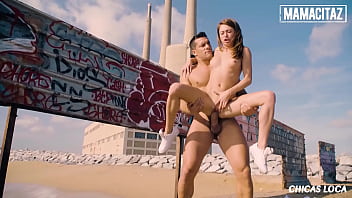 MAMACITAZ - (Sandra Wellness, Ramon Nomar) - Petite Russian Cutie Gets Impaled By A Big Dick On The Beach In Full Public View