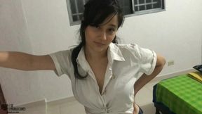 Amateur couple having homemade sex at home - Porn in English
