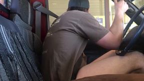 Horny Guy Bustin A Nut at the Bank ( Hands free Public Cum )