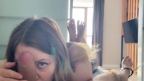 Dominatrix Makes Him Beg: Lost Bet Handjob, Blowjob &amp; Grind