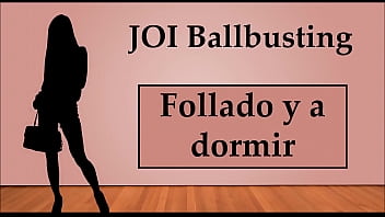 (En espa&ntilde_ol) JOI Ballbusting Anal y a con un consolador