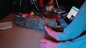 Part 2 of Pedicuring Daddy's Feet