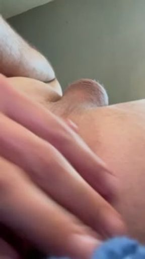 Male Stretched Asshole Solo Fingering Winking and Pool Ball Insertion