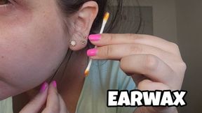 Sensual Ear Wax Removal & Ear Worship: Q-Tip Cleaning + Shiny Earrings Close-Up