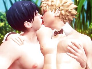 Hero's Egg Hunt - Ida x Midoriya x Bakugo - My Hero Academia CG Animation Parody