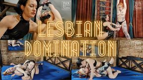 Lesbian Domination - Miss Flora and Divine Eve - Spanking, Strapon Fuck, Tickling, Orgasm Control and Height Comparison
