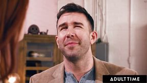 ADULT TIME - Sexy Redhead Swinger Scarlett Mae Rides Her Husband's Hung Best Friend