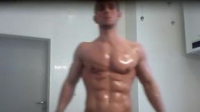 Muscular European Model Shows Off