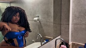 gozando na barriga da bbw depois de foder o seu cu