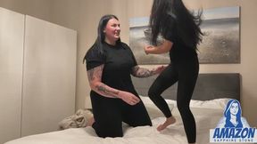 Extreme Size Difference Female Wrestling