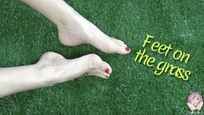 Feet on the grass