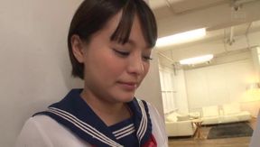 Cute Aoyama Mirai Smiling After Intense creampie Fuck Session