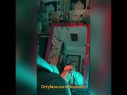 Alt Nonbinary Slut Gets Off in Front of Their Mirror with a Hitachi