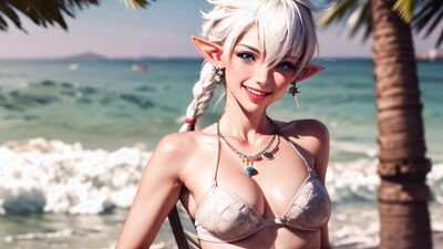 AI generated Alisaie (Final Fantasy XIV)