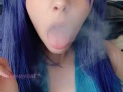 Cute Egirl Smoking in your face (full vid on my ManyVids/0nlyfans)