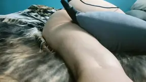 BBBW mom humps pillow during intense solo masturbation