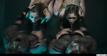 Alien Demon Girls Ravage Teen (18+) Josephine Jackson in Sensual Gangbang