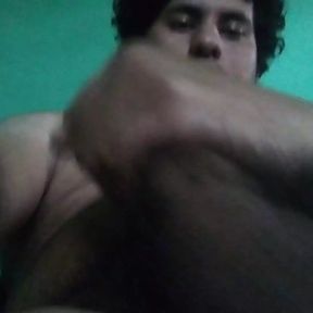 Latin guy masturbates and stains his fingers with cum and his very tasty milk doesn&#039;t stop coming out