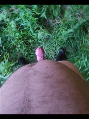 Naked Outside Under a Bridge.