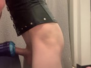 [OF Preview] Watch this BIG DICK corset-wearing FEMBOY struggle to FUCK and EDGE their fleshlight!
