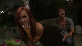 dani jensen lifts her ass cheek so he can watch his cock sink into her twat