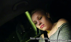 Sexy Lola gets nailed on the backseat