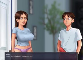 hot desi bhabi dever in summertime saga
