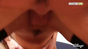 Brunette and Blonde German Couple in Raunchy Threesome