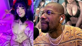 degraded white breeding slut gets fucked from behind by a transgender bbc and gets cum filled, ai generated