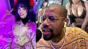 degraded white breeding slut gets fucked from behind by a transgender bbc and gets cum filled, ai generated