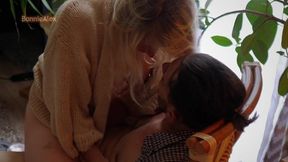 Intimate Moments: Cozy Cuddles and Sensual Play on a Plush Chair with BonnieAlex