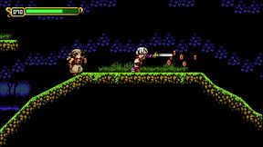 Steamy 2D pixel action in a castle high in the clouds