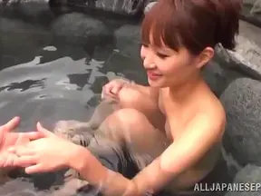 Akari Shimizu Blissfully Sucks Cock & Takes Cumshot In Luxurious Jacuzzi