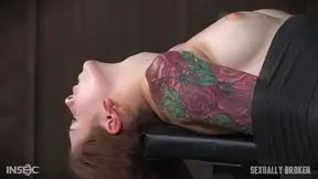 Anna de Ville Bound Tight, Vibrated & Fucked Deep by Duo's Passionate Thrusts