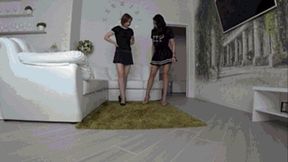 black panties under pleated skirts c