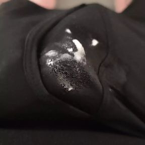 Quick cum through my briefs